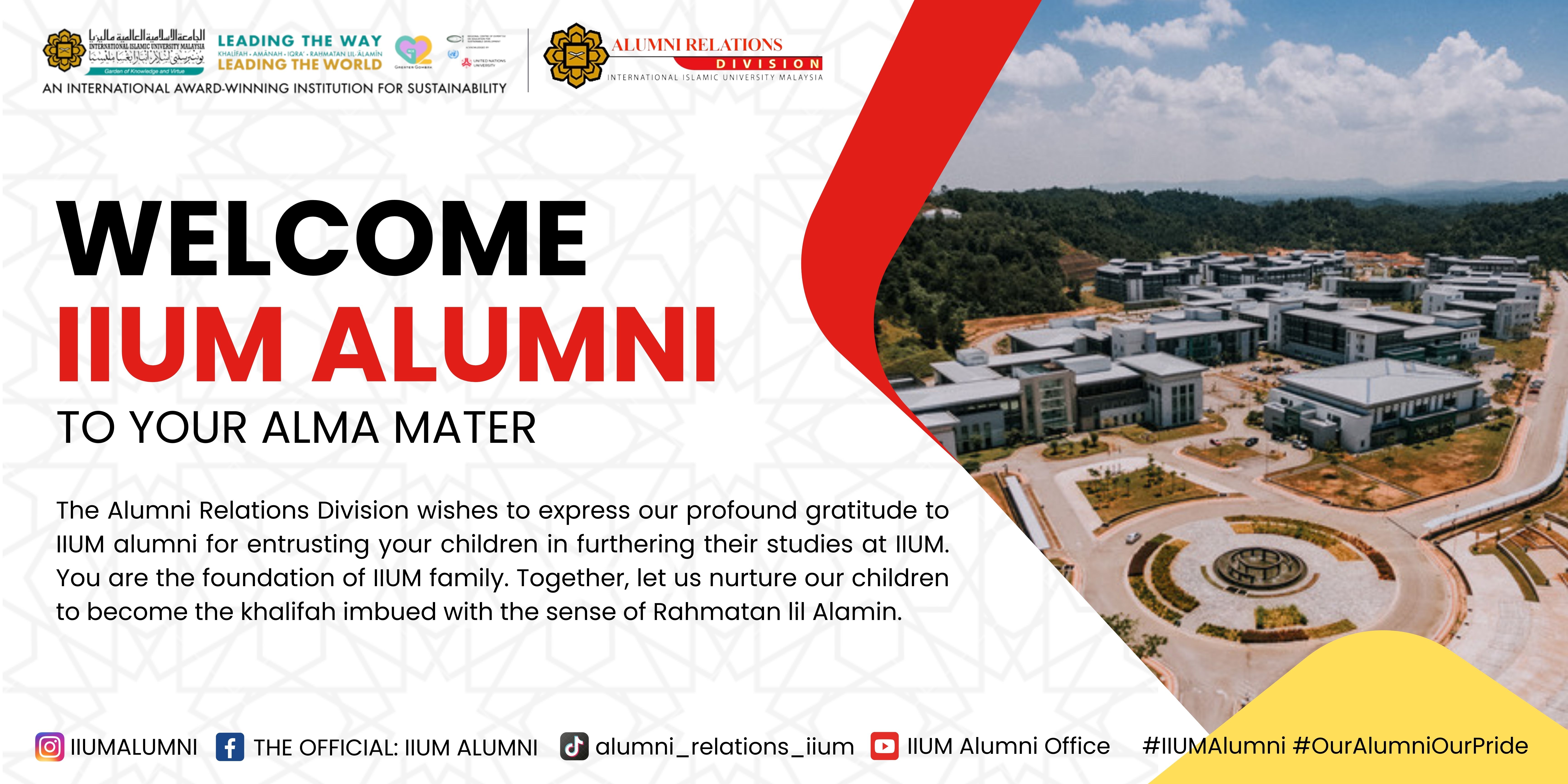 Welcome IIUM Alumni to Your Alma Mater