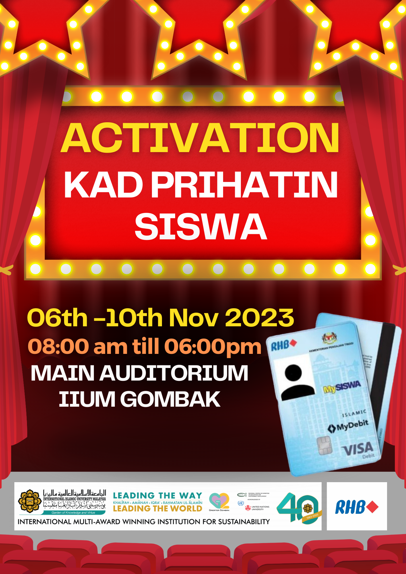 Activation Kad Prihatin Siswa for Intake Semester I 2023/24