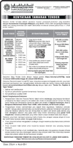 TENDER FOR REPLACEMENT OF EQUIPMENT FOR KULLIYYAH OF NURSING, INTERNATIONAL ISLAMIC UNIVERSITY MALAYSIA KUANTAN CAMPUS (IIUM/KON/ 01/2026)