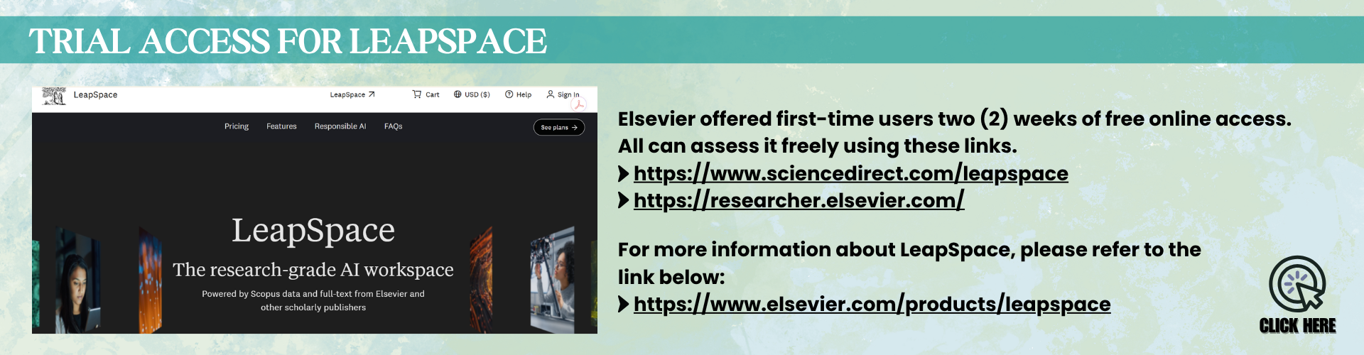 IIUM Lib Trial Access LeapSpace