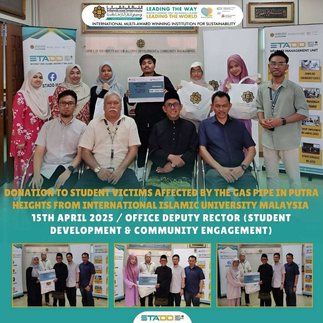 Donation to Student Victims Affected by The Gas Pipe in Putra Heights from International Islamic University Malaysia