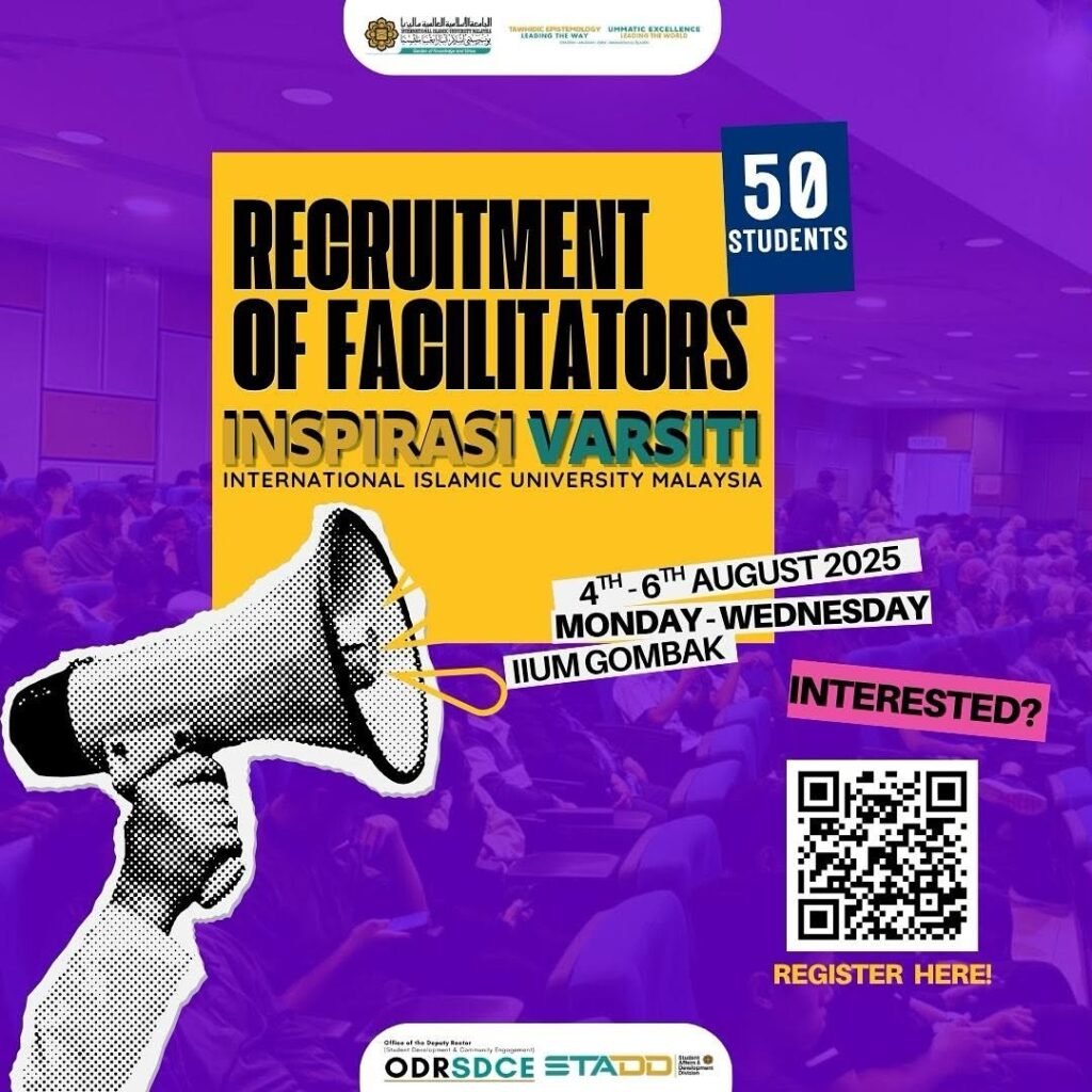 Recruitment of Facilitators: Inspirasi Varsiti