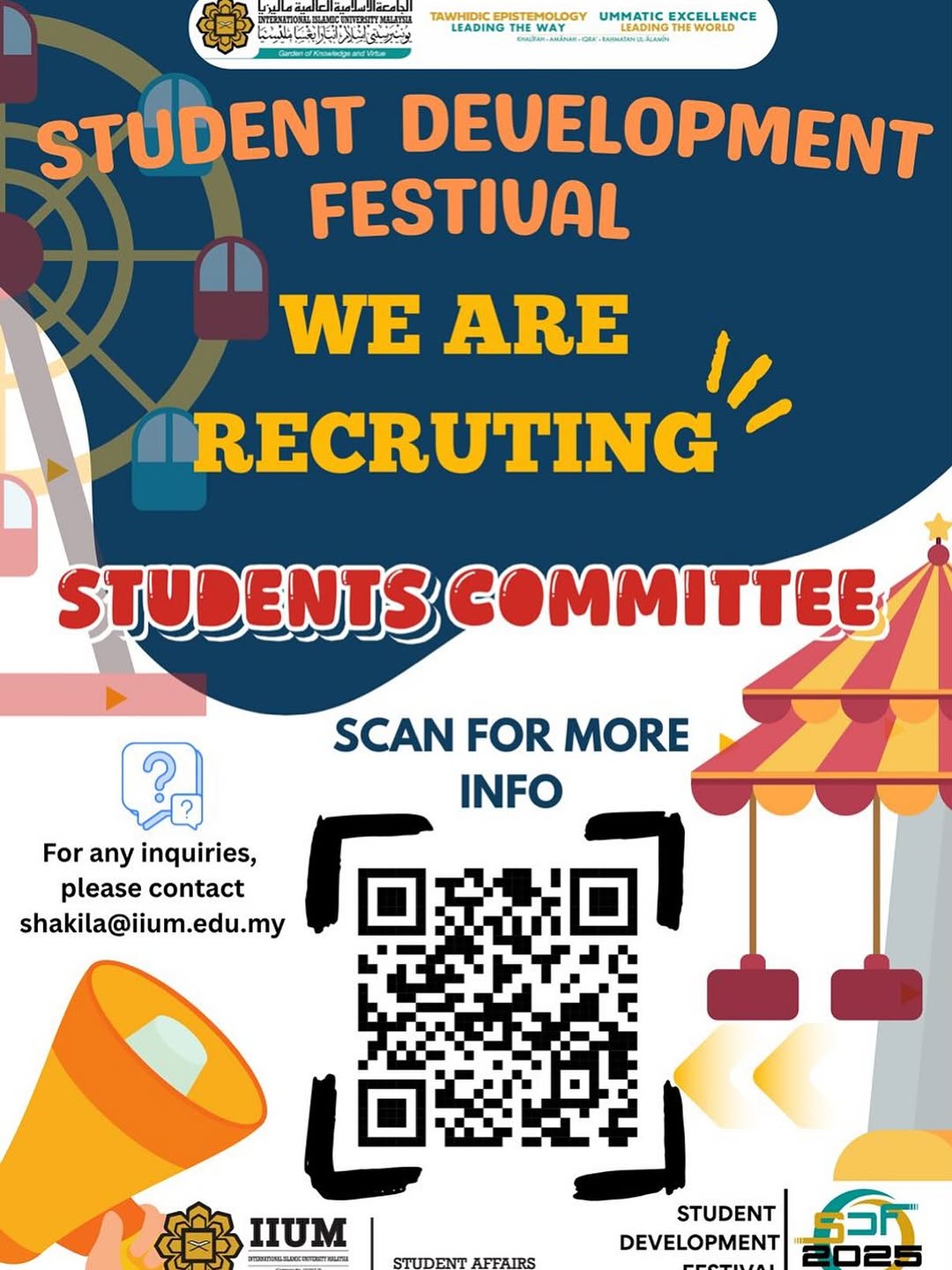 Application for Student Committee of Student Development Festival