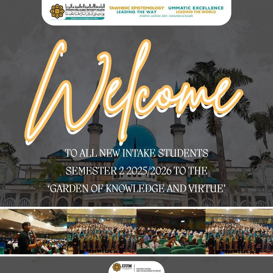Welcome to IIUM – Semester 2, 2025/2026