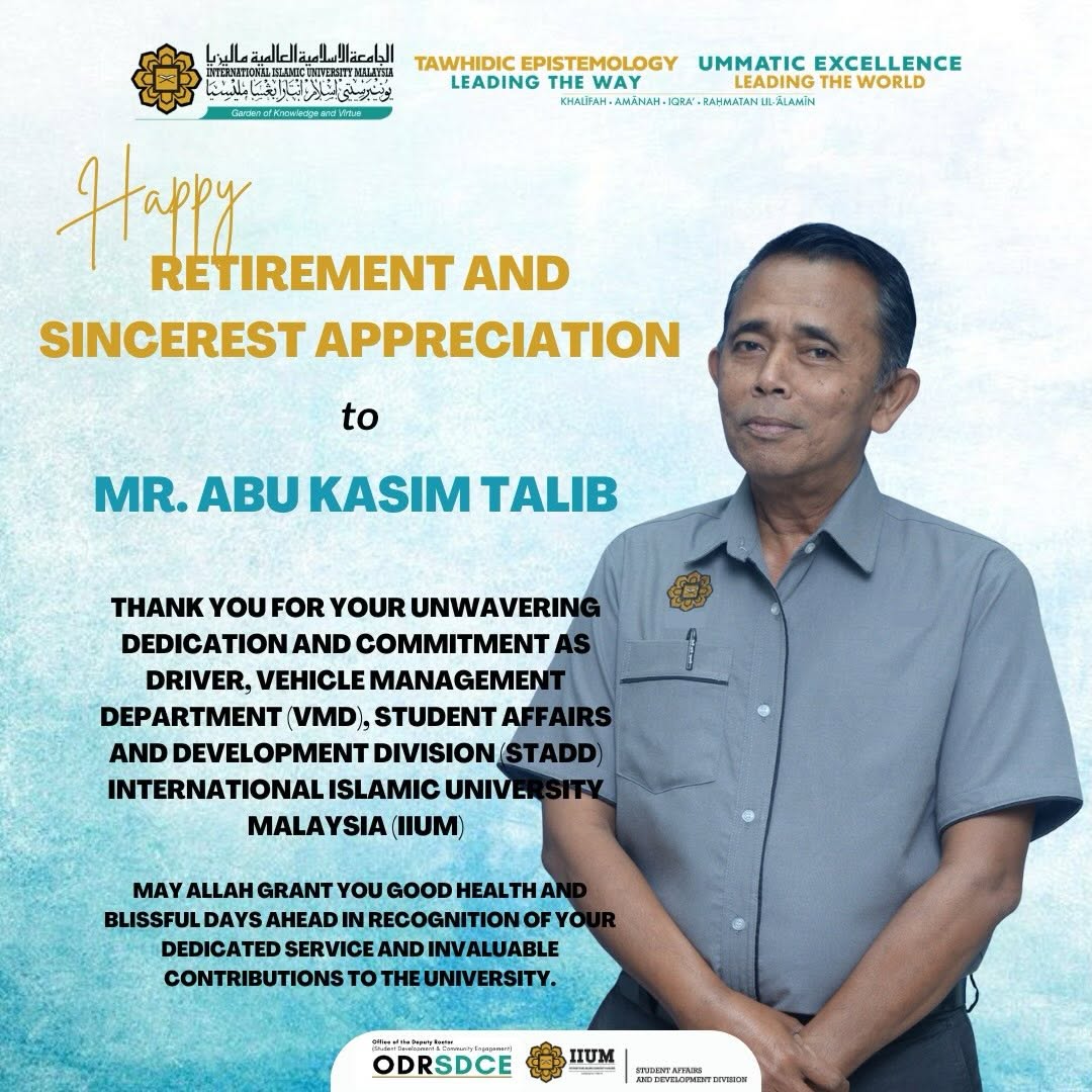 Sincerest Gratitude to Mr. Abu Kasim Talib