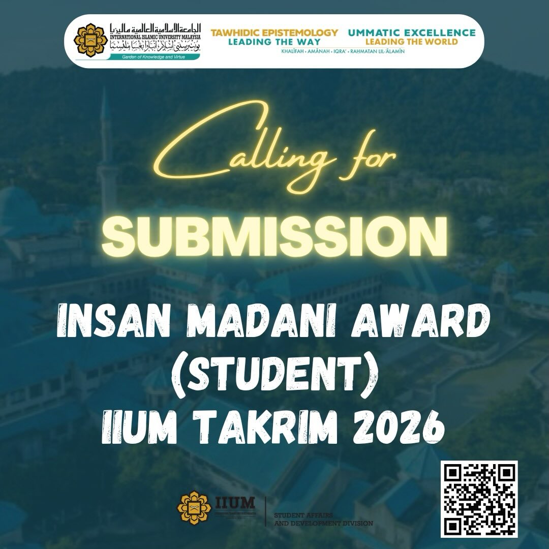 Calling for Submission Insan Madani Award (Student)