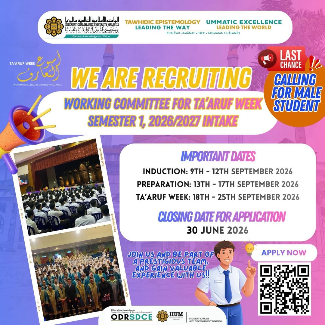 Working Committee for Ta’aruf Week Semester 1, 2026/2027